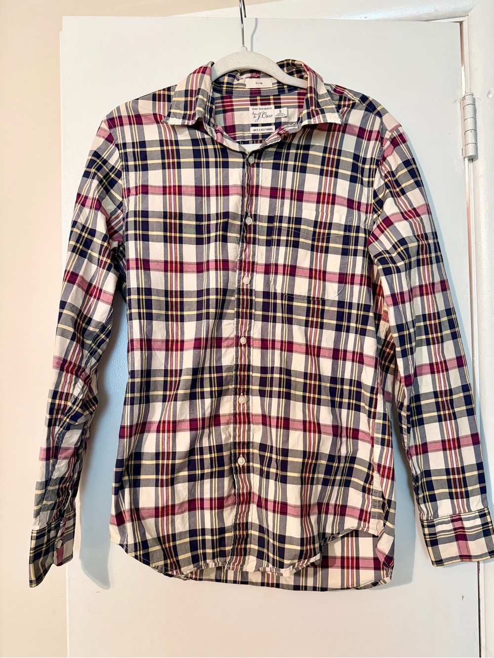 J. Crew Men's Plaid Button-Down Shirt